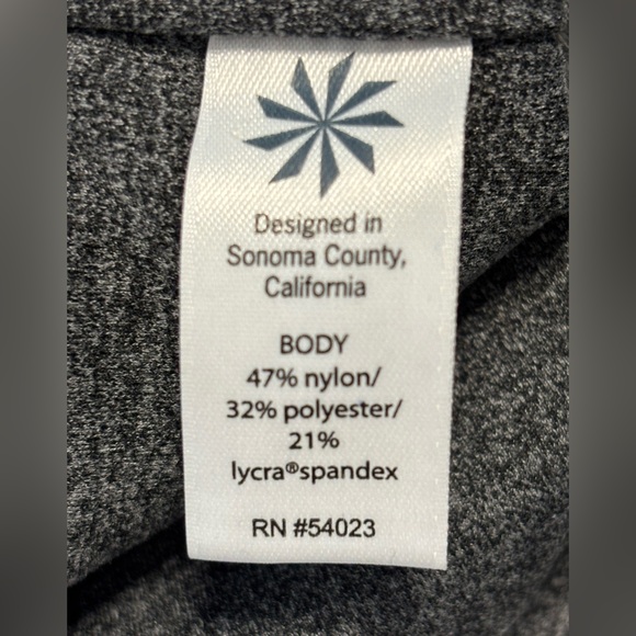 Athleta Yoga Pants Leggings Heathered Gray Size Medium Flared Leg - Picture 7 of 7